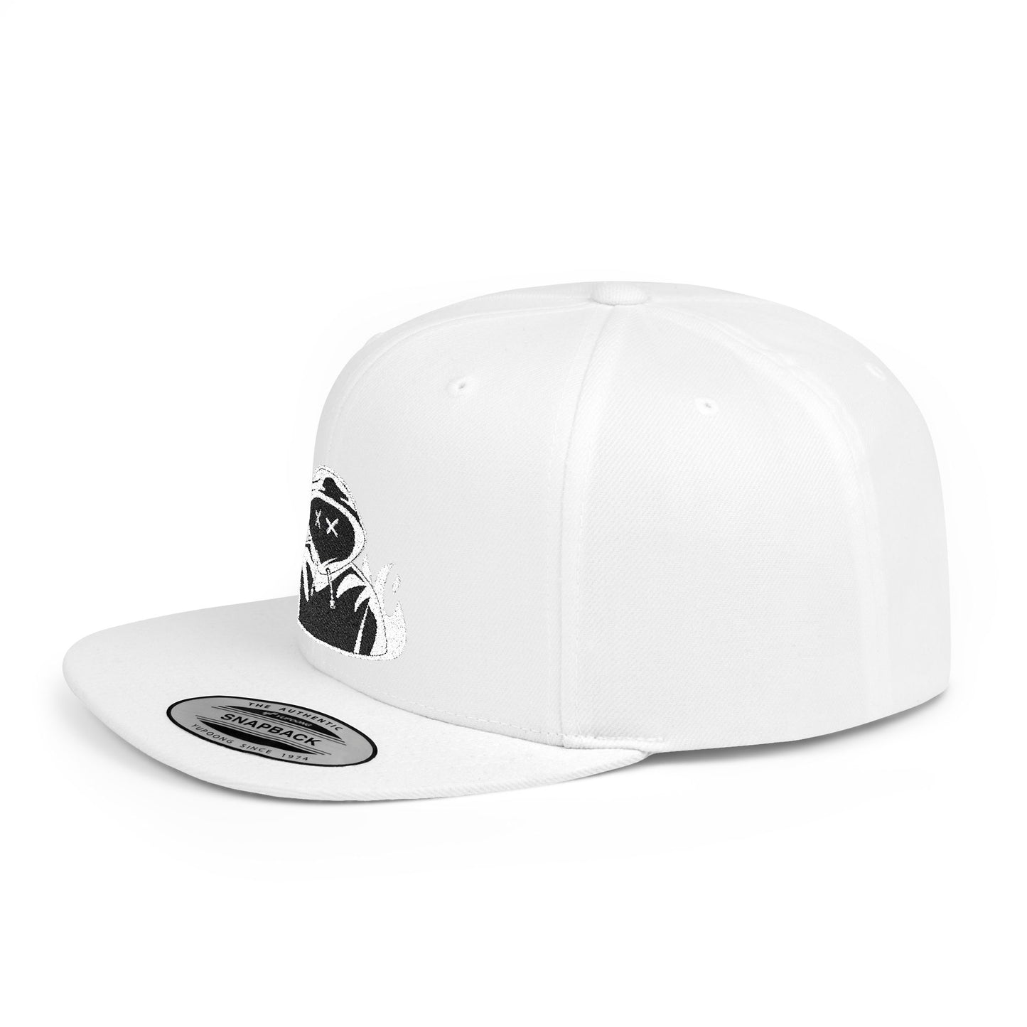 Hustler.co whiteout Snapback flat cap..