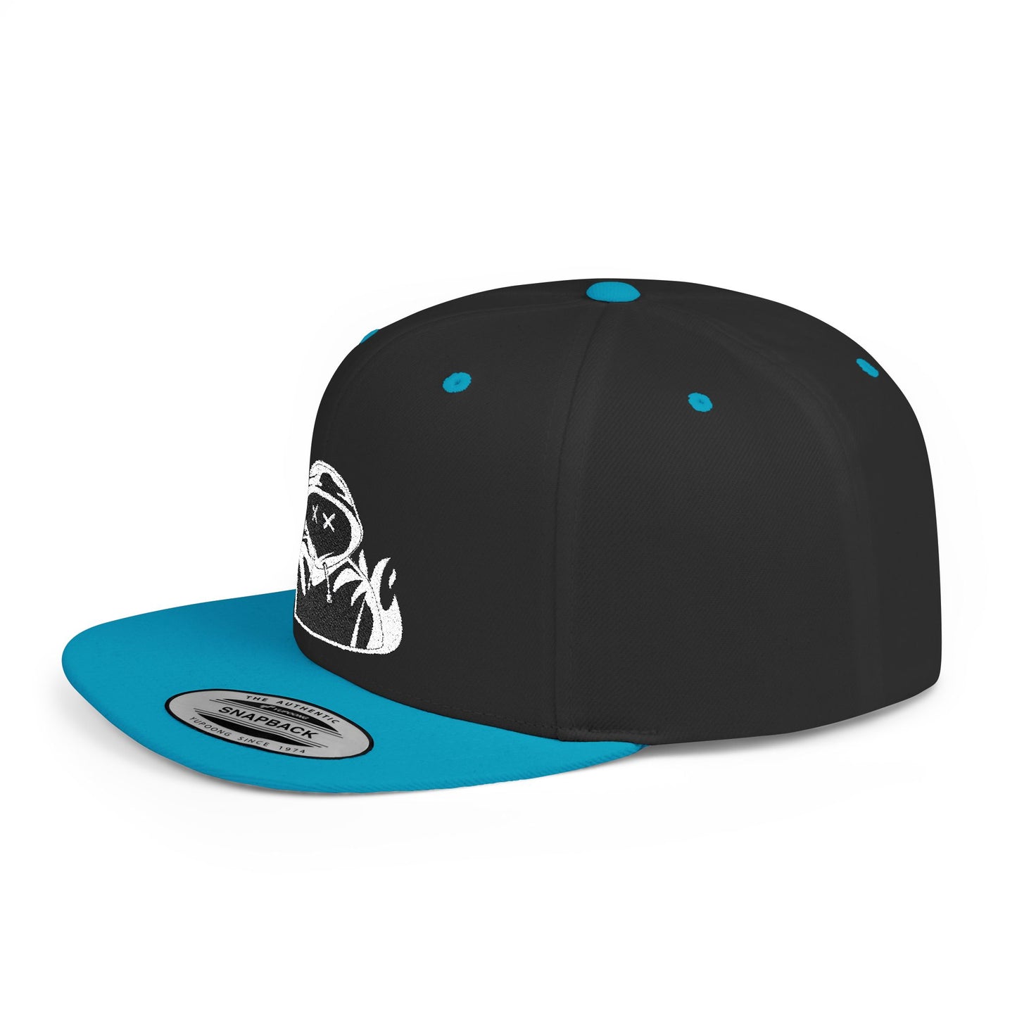Hustler.co whiteout Snapback flat cap..