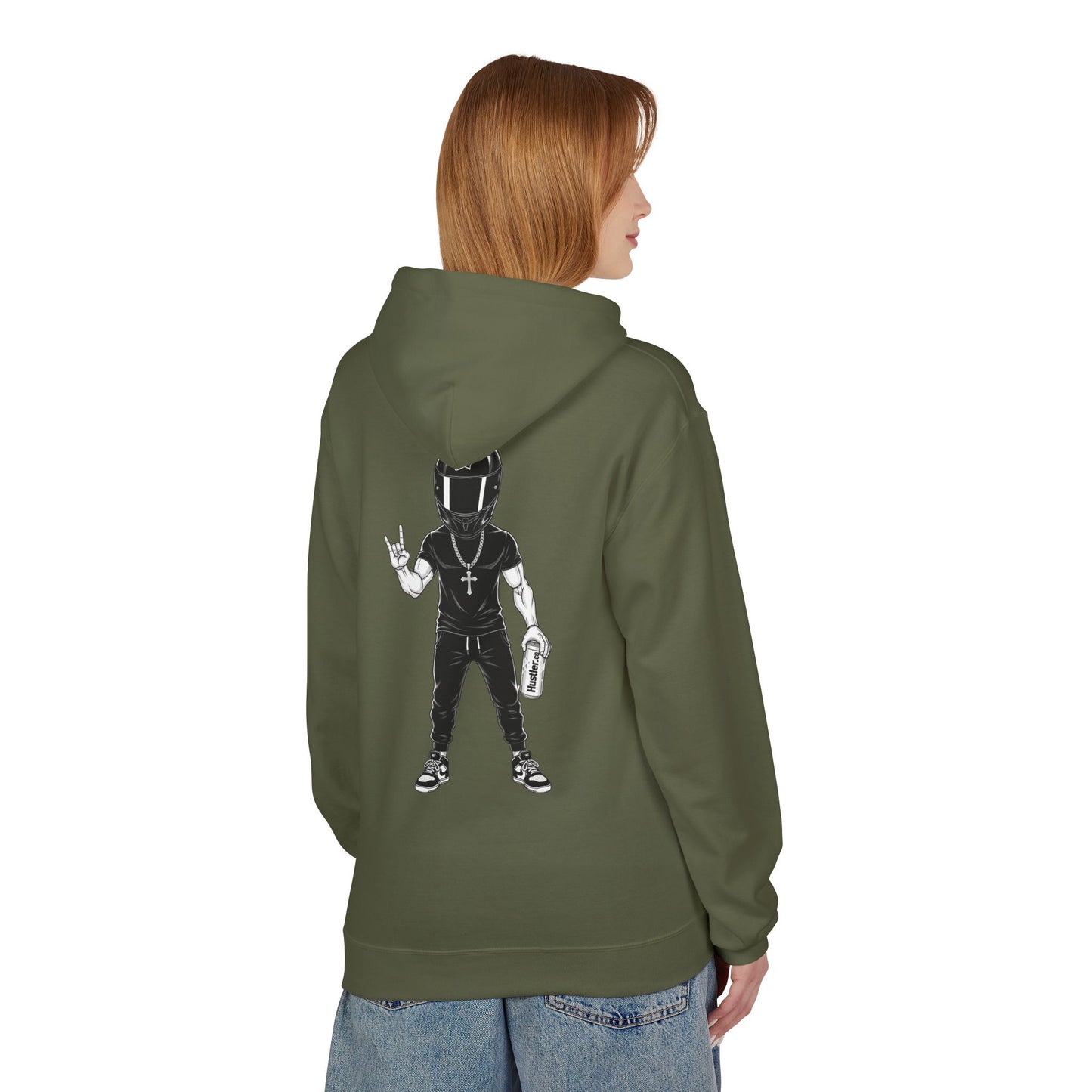 Hustler.co Action figure Hoodie..