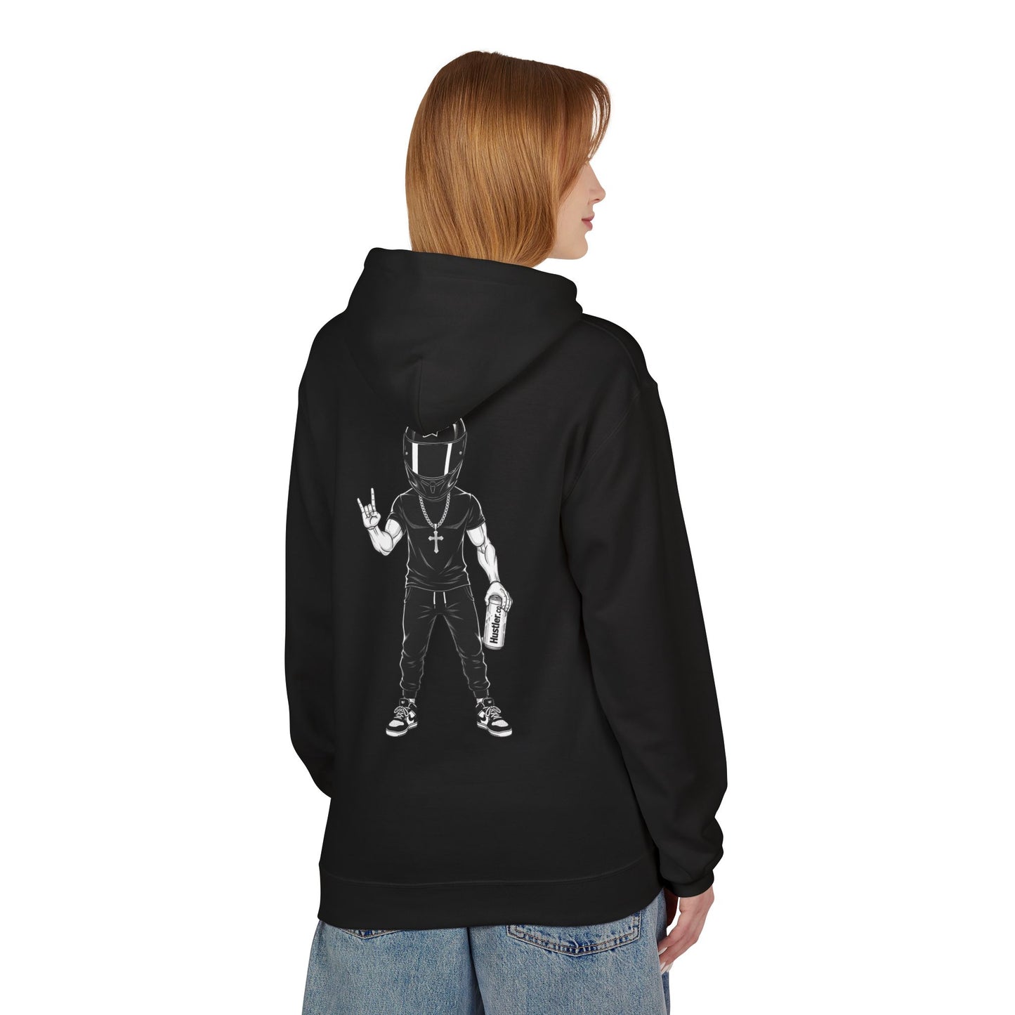 Hustler.co Action figure Hoodie..