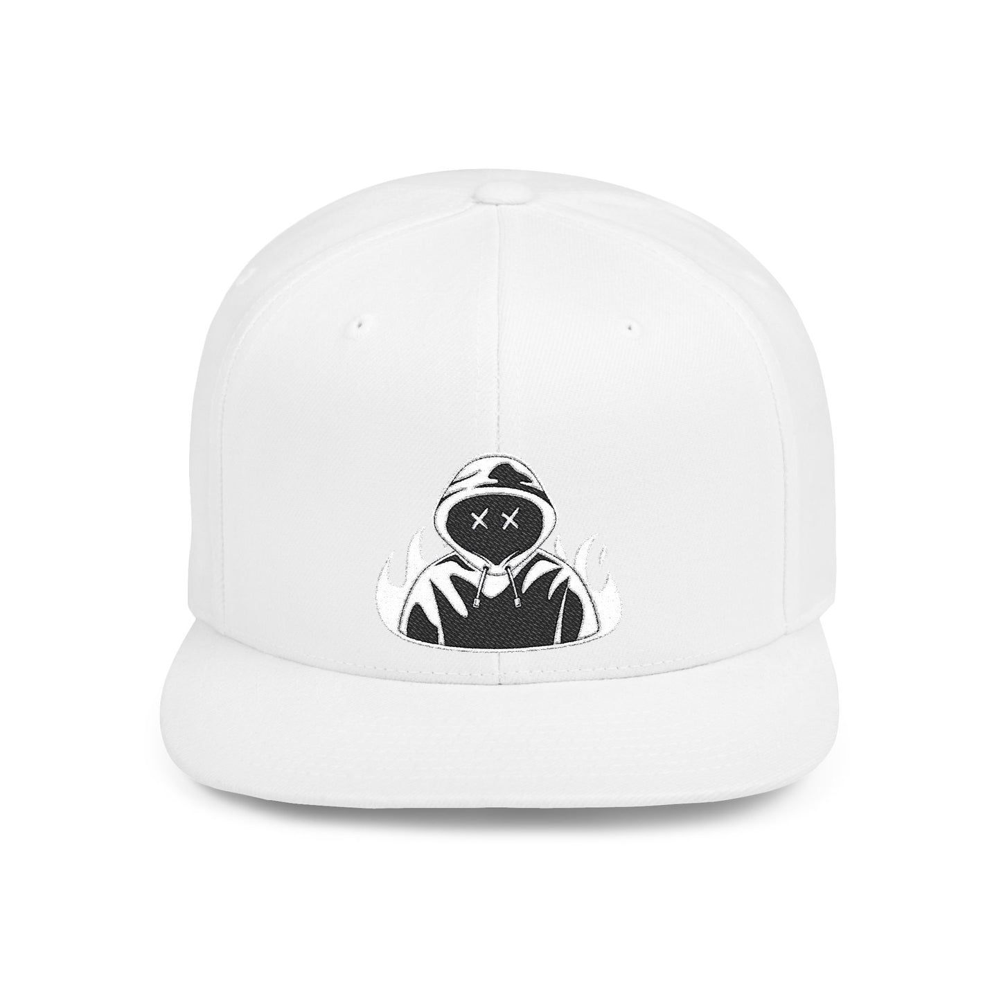 Hustler.co whiteout Snapback flat cap..