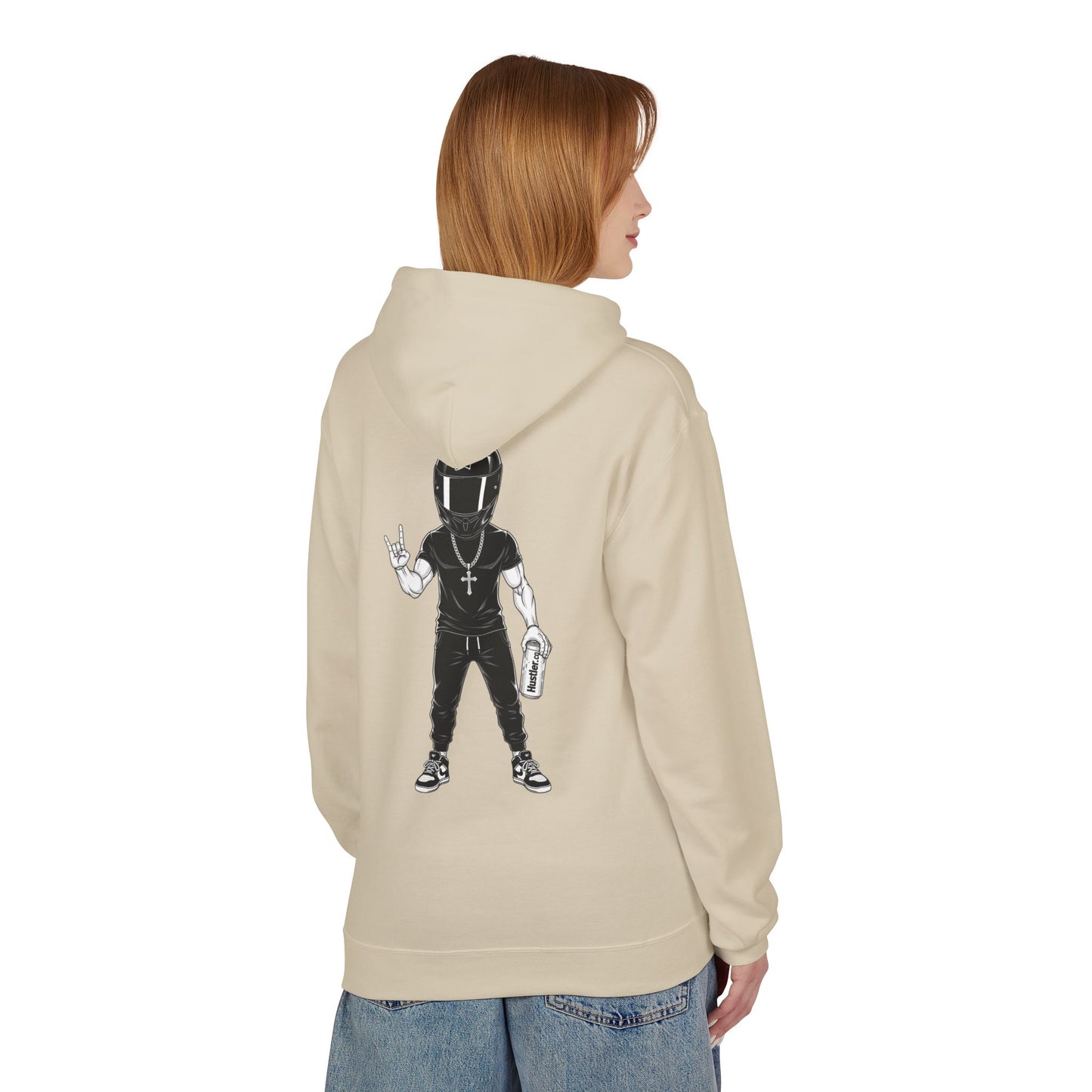 Hustler.co Action figure Hoodie..