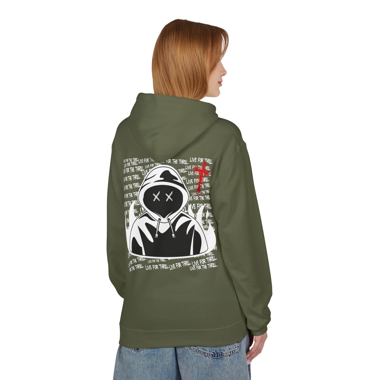 Hustler.co Live for the thrill Hoodie..