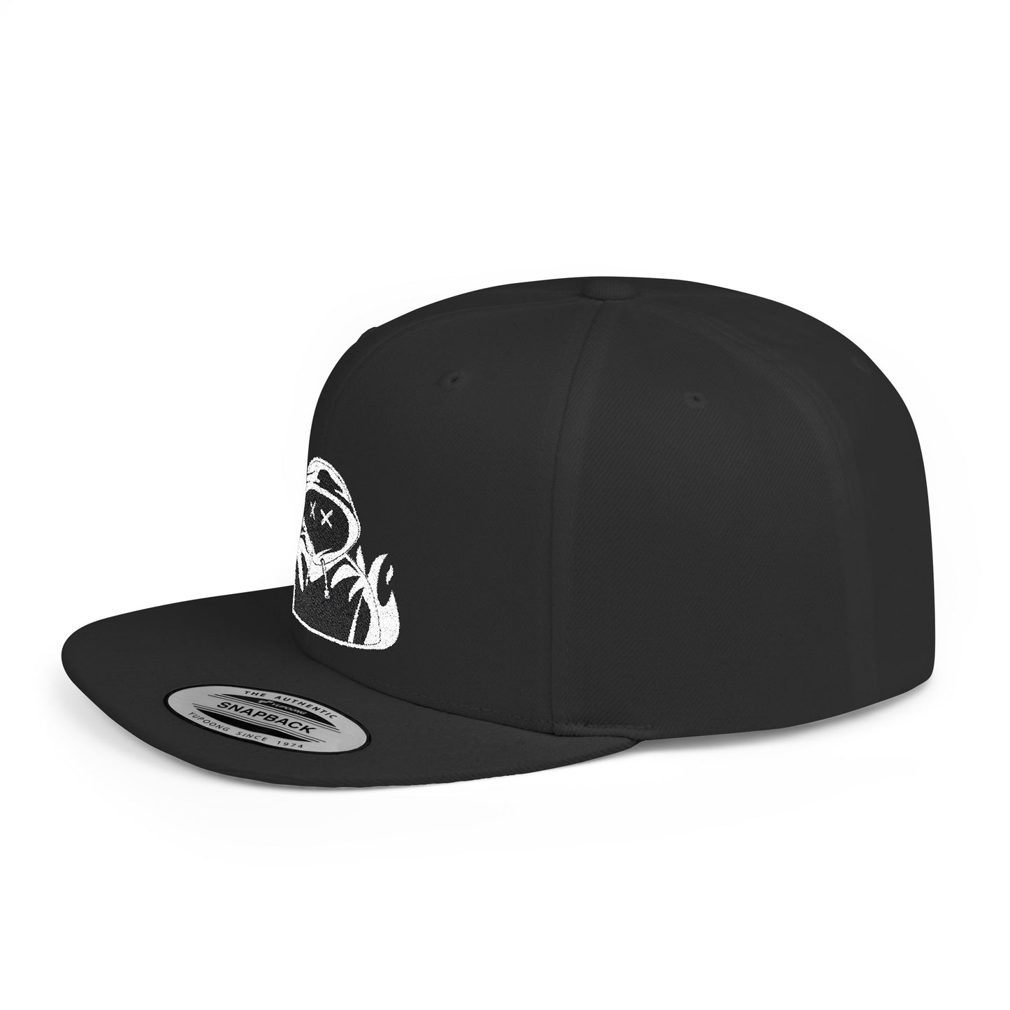 Hustler.co whiteout Snapback flat cap..