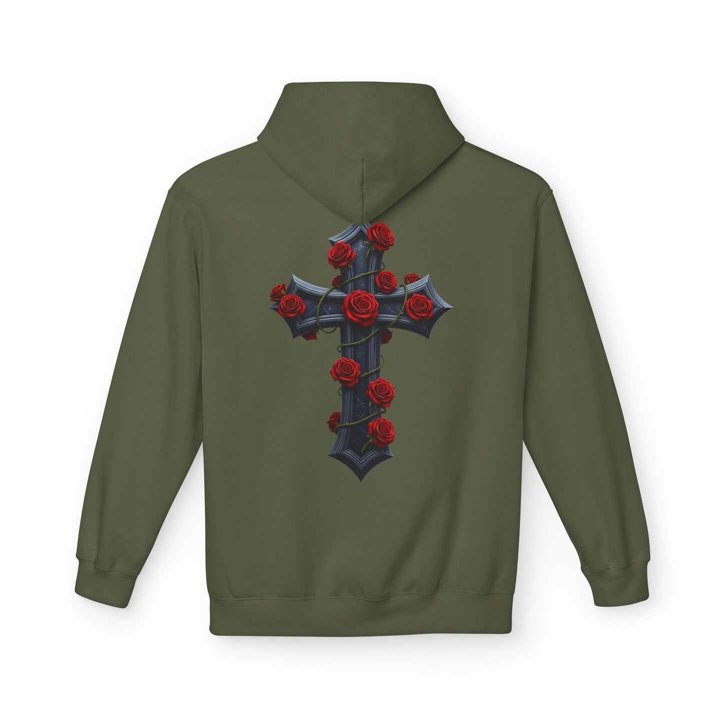 Hustler.co Cross n Roses Hoodie..