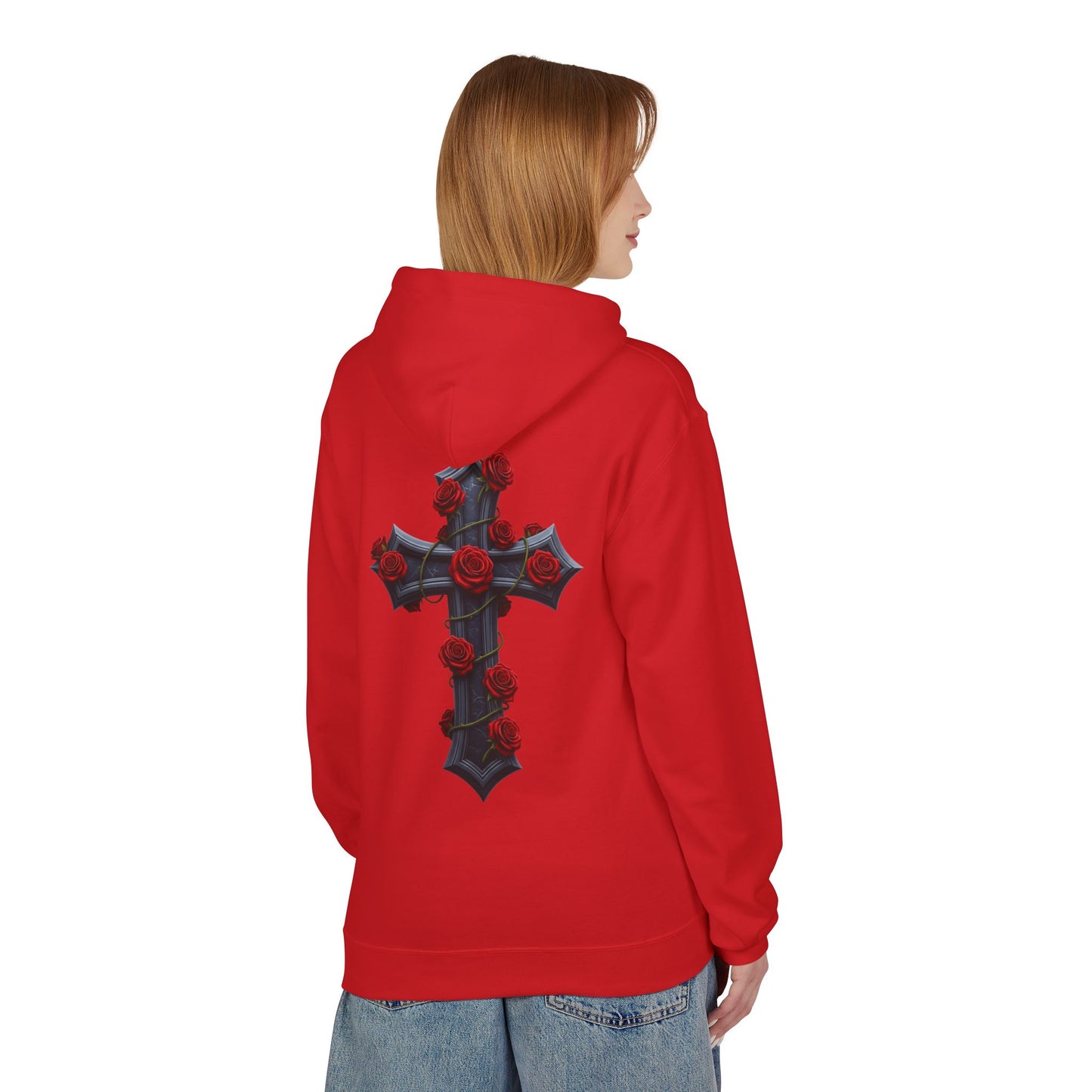 Hustler.co Cross n Roses Hoodie..