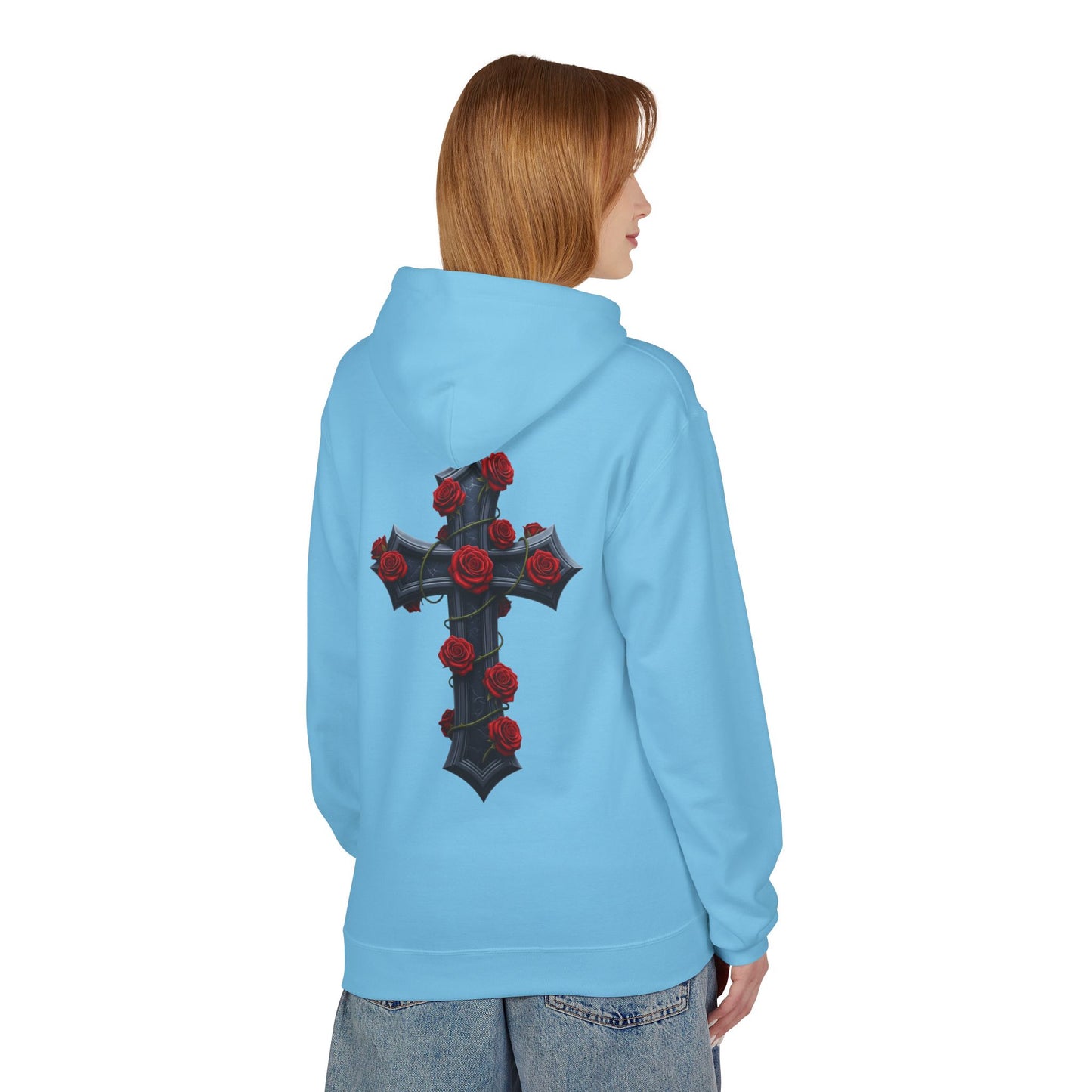 Hustler.co Cross n Roses Hoodie..