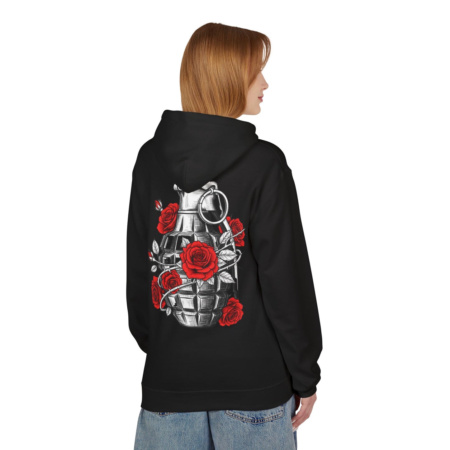 Hustler.co Grenade n Roses Hoodie..