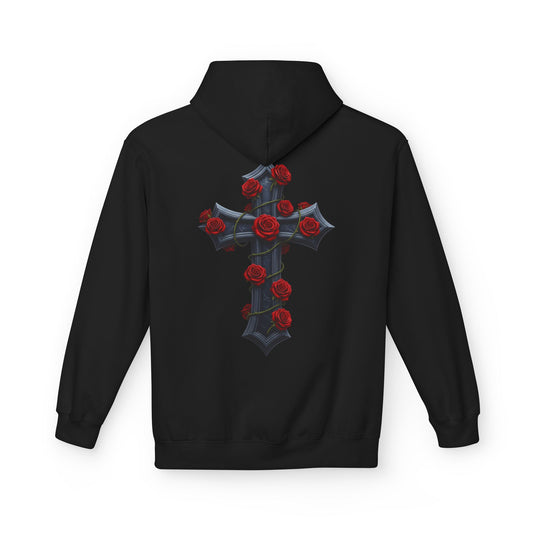 Hustler.co Cross n Roses Hoodie..