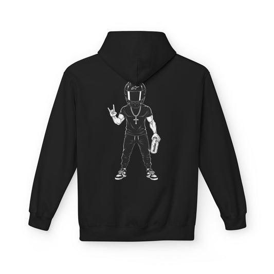 Hustler.co Action figure Hoodie..