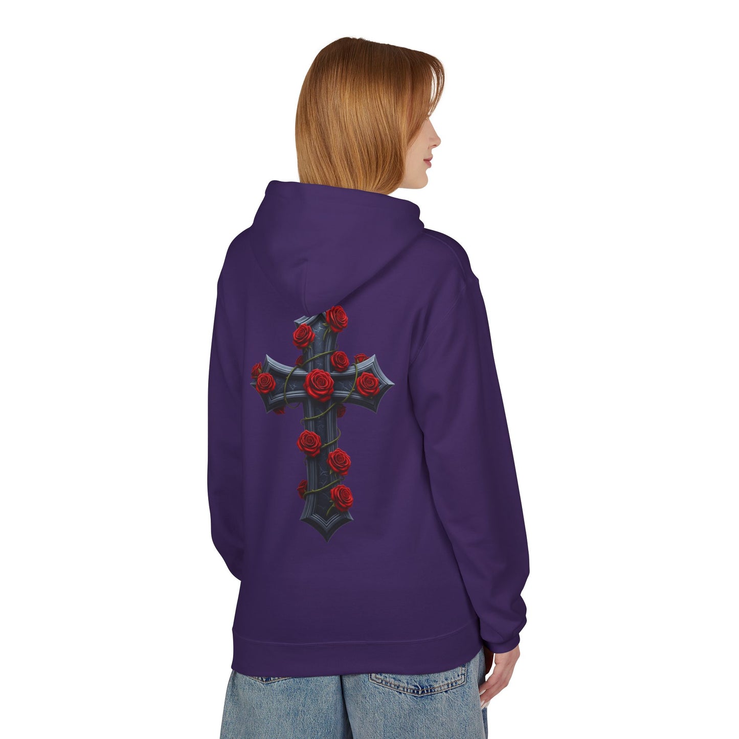 Hustler.co Cross n Roses Hoodie..